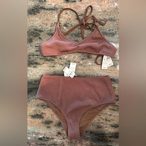 Aerie Women's Brown Bikini Set